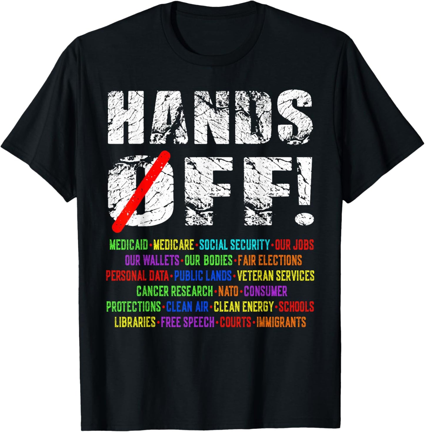 Hands Off Social Security Protest Resist Save Democracy T-Shirt