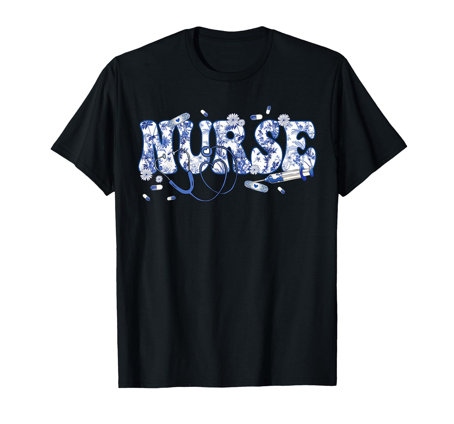 Nurse Shirt Women Girl Nurse Life Nurse Week Nursing Floral T-Shirt