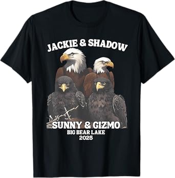 Jackie And Shadow Sunny And Gizmo Big Bear Lake 2025 T-Shirt