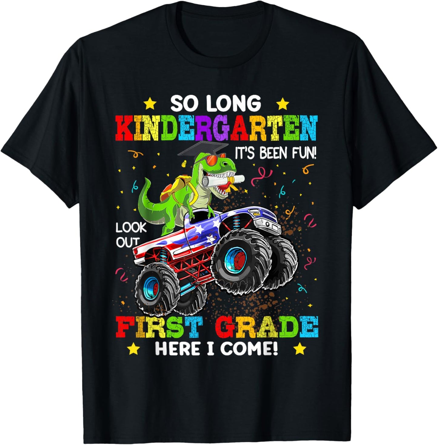 Kindergarten Graduate 2025 Kindergarten Graduation Dino Boys T-Shirt