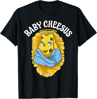 Baby Cheesus Christmas Christ Jesus Cheese Christian Meme T-Shirt