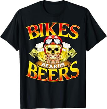 Motorcycle Lover Gift Bikers Men MC Parties Vintage Meets T-Shirt