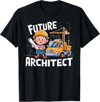 Future Architect Costume Pretend Play Kids Design T-Shirt