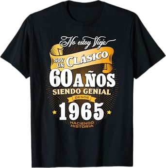60th Birthday gift for Men in Spanish Regalo cumpleanos 60 T-Shirt