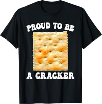 Proud to be a Cracker Funny Snack Halloween Biscuit Costume T-Shirt