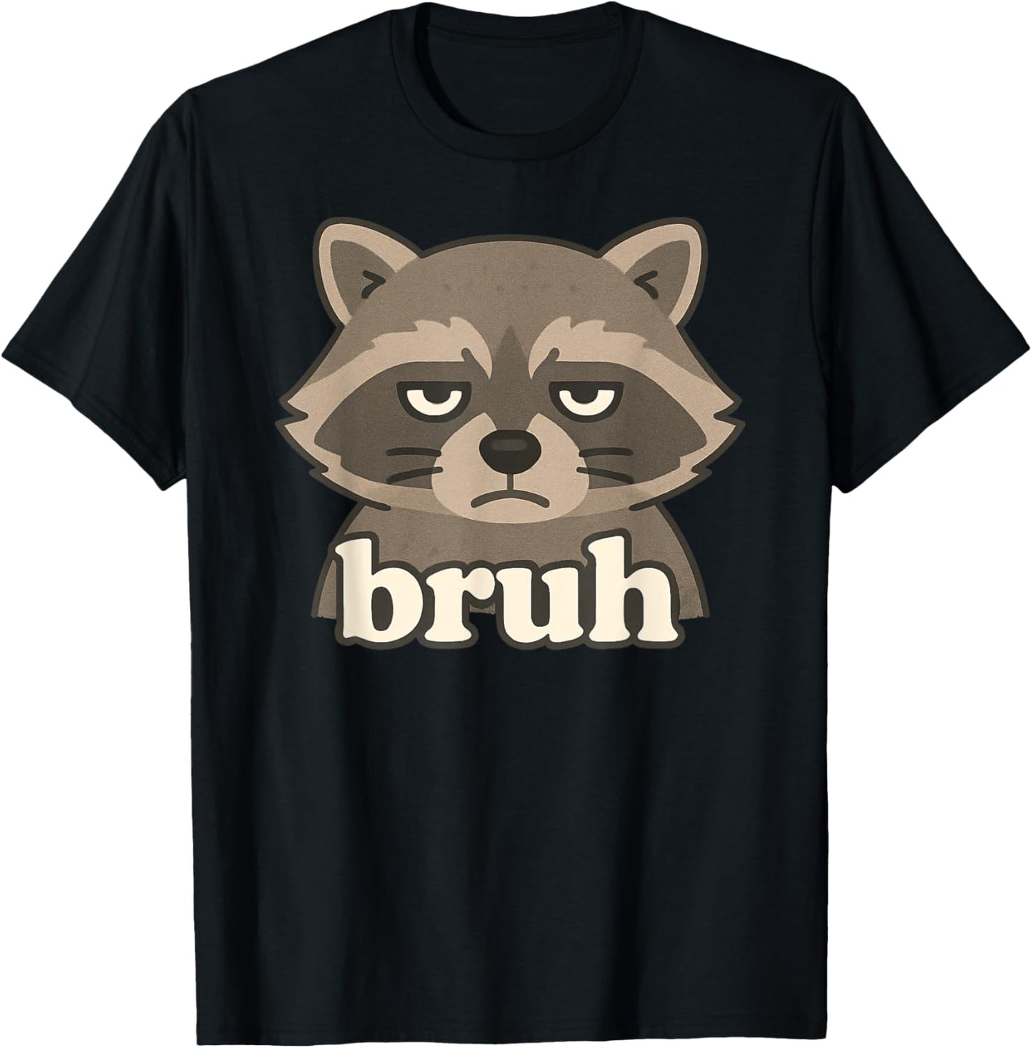 Funny Raccoon Bruh Meme Humor Animal Lover Boys Girls Kids T-Shirt