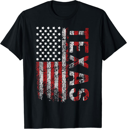American Flag Texas 4th of July tees Men, Women and youth T-Shirt