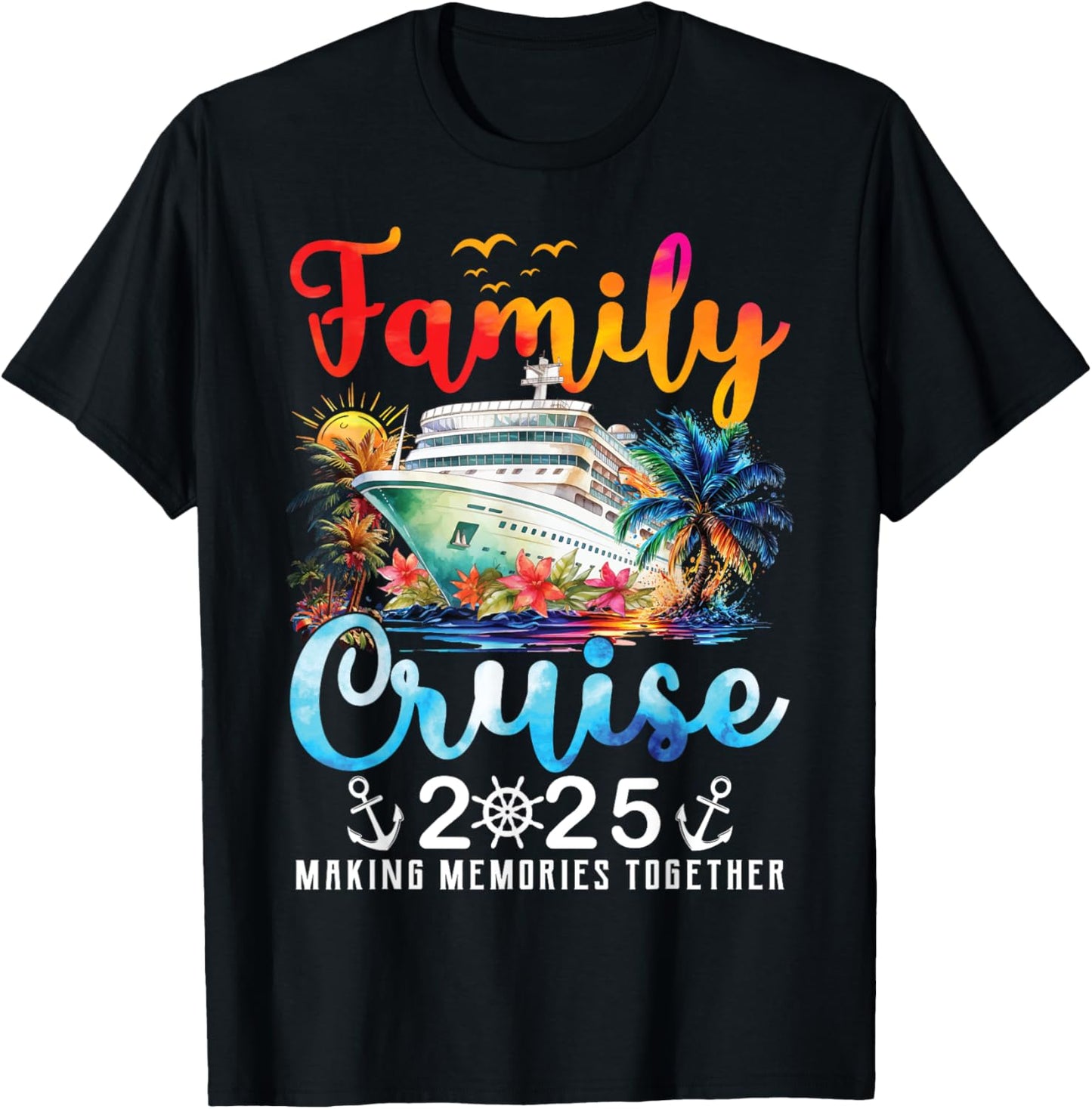 Family Cruise 2025 Vacation Trip Family Matching Cruise Ship T-Shirt