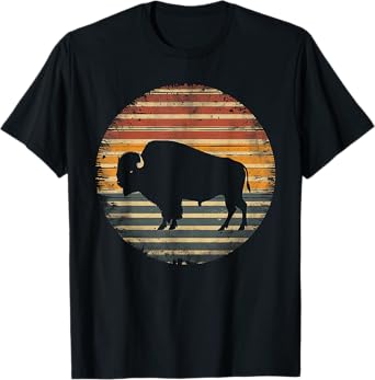Buffalo Bison - Retro 70s 80s Graphic Vintage Men Women Kids T-Shirt