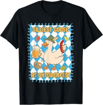 Silliest Goose At Oktoberfest Cute Beer Drinking T-Shirt