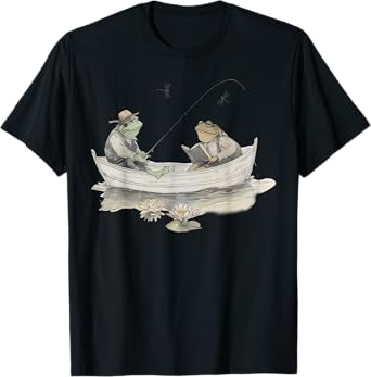 Frog Toad Fishing Vintage Classic Book Frog T-Shirt
