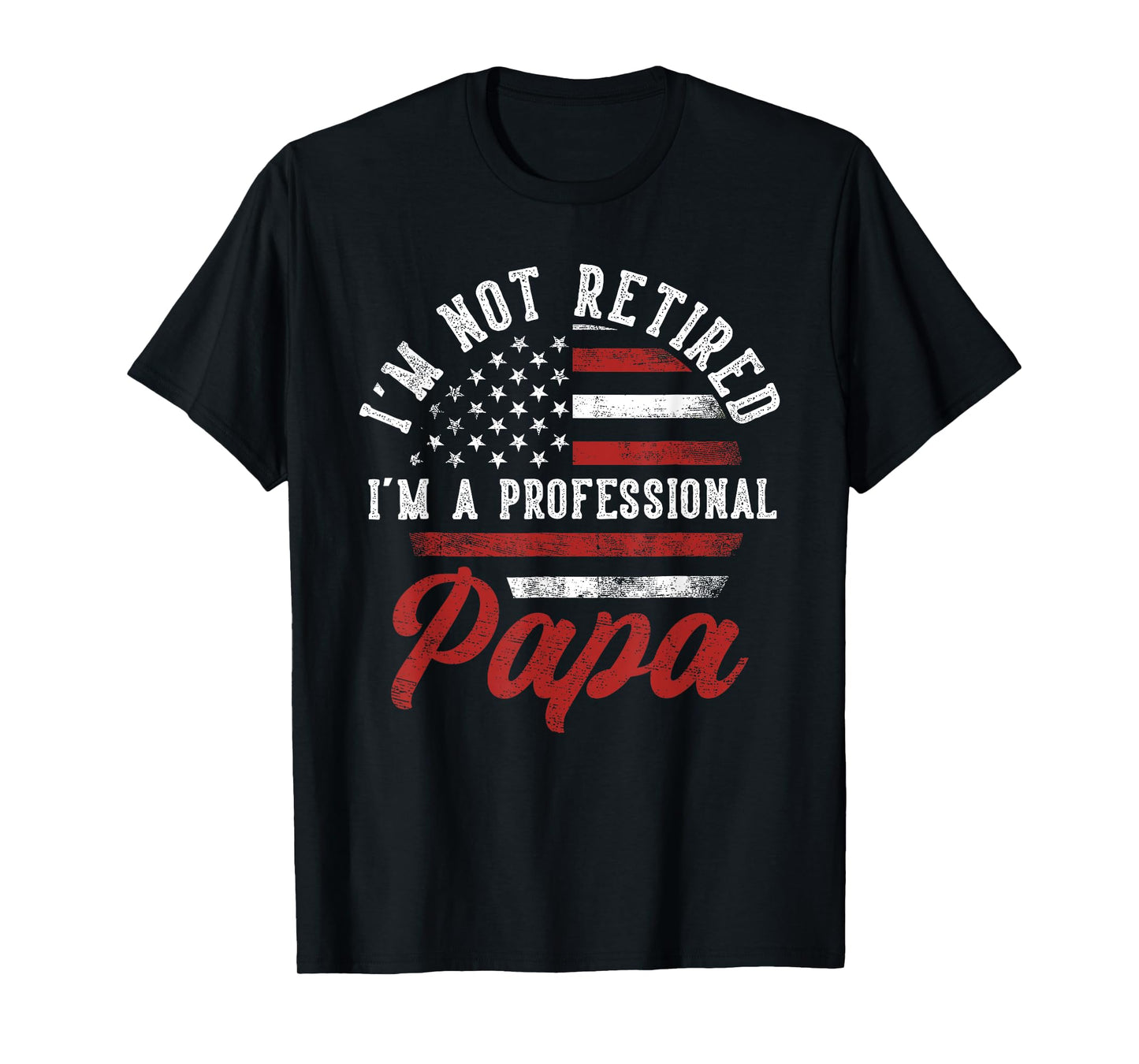 I'm Not Retired I'm A Professional Papa Funny T-Shirt