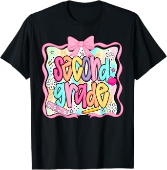 Back To School Hello Second Grade Team 2nd Grade Boy Girl T-Shirt