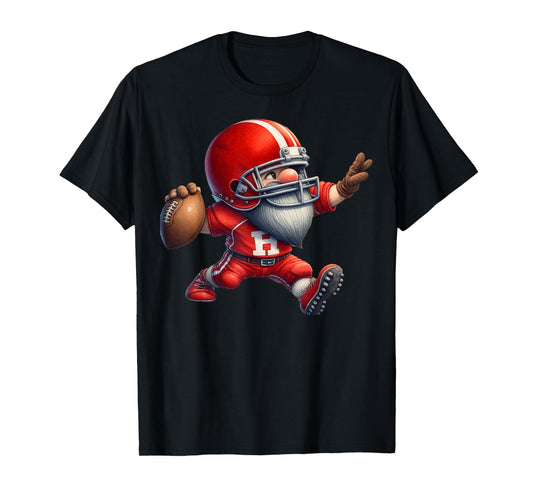 Funny American Football Gnome Graphic For Football Season T-Shirt