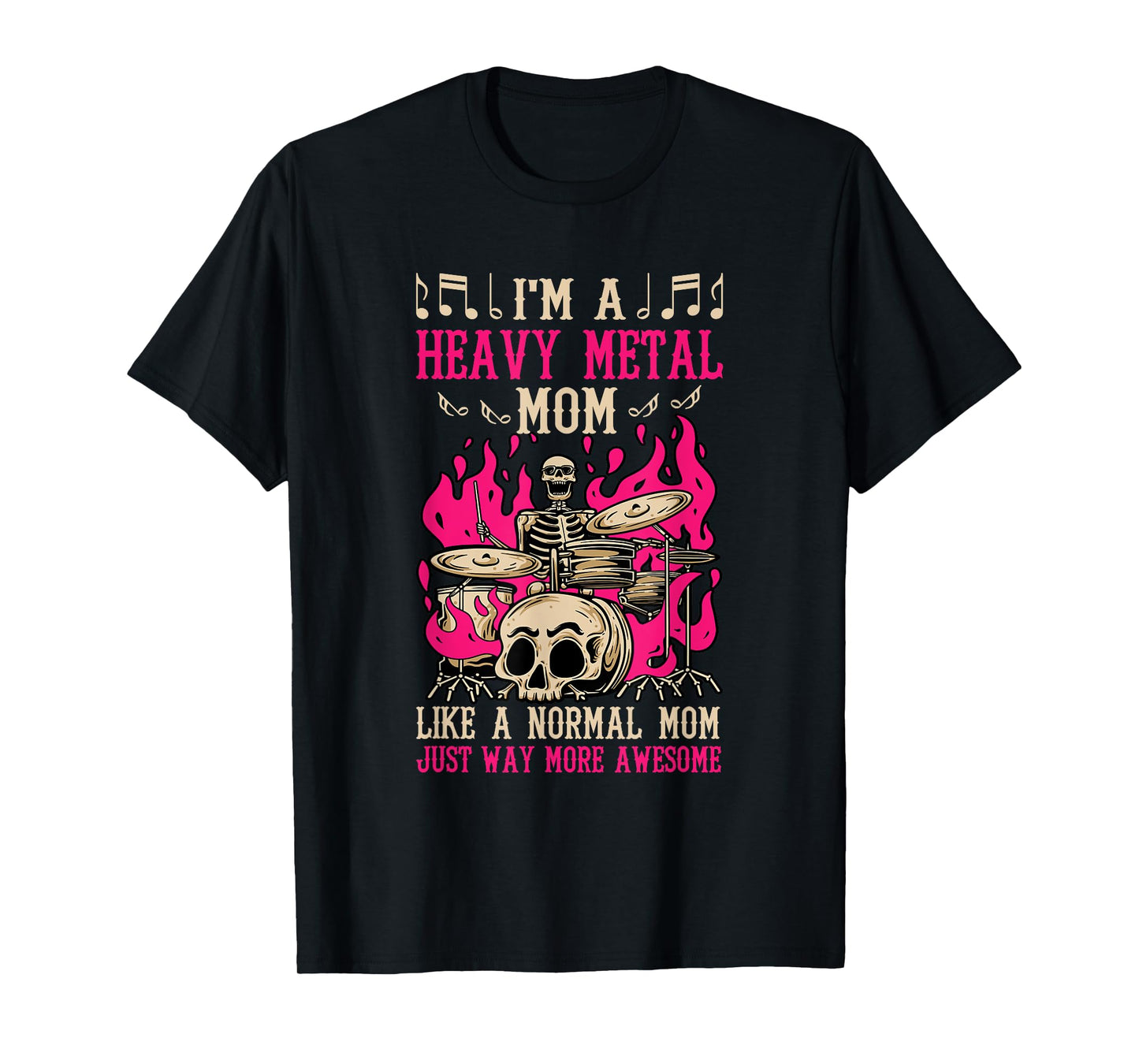 I'm A Heavy-metal Mom Hardrock Mother T-Shirt