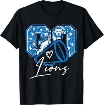 Go Cheer Lions Design shirt For Men Women Girls Kids T-Shirt