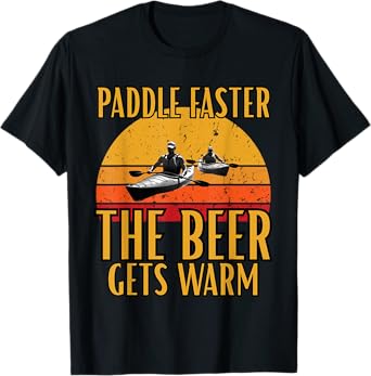 Kayak Camping Kayaking and Beer or Yak Camping T-Shirt
