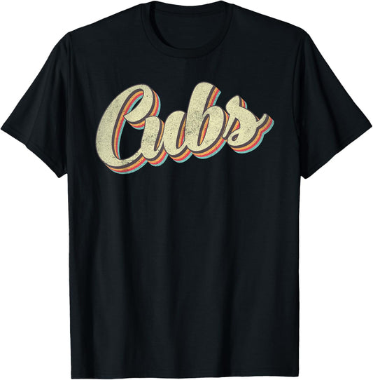Vintage Cubs Name Retro Design For Men Women And Kids T-Shirt