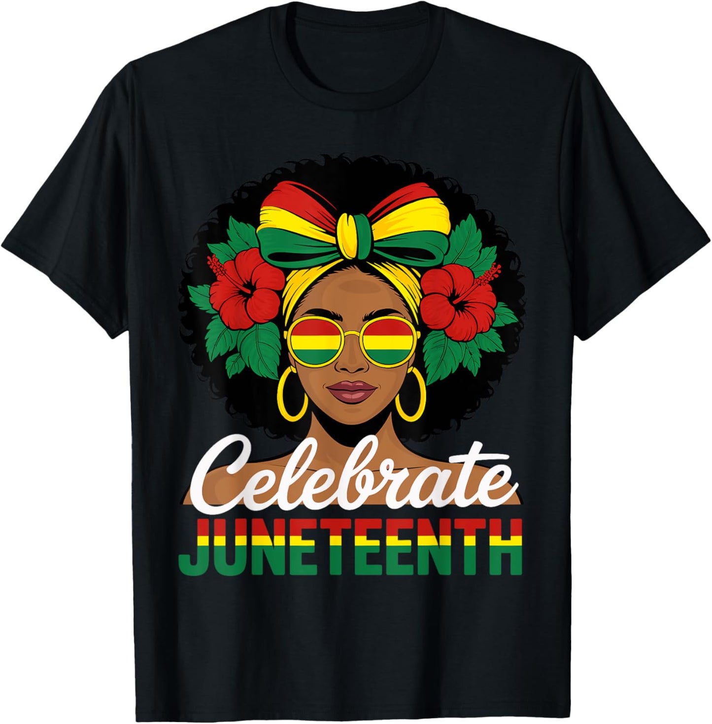 Celebrate Juneteenth Black American Women T-Shirt