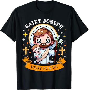 St Joseph Pray for Us Catholic Church for kids Toddler T-Shirt