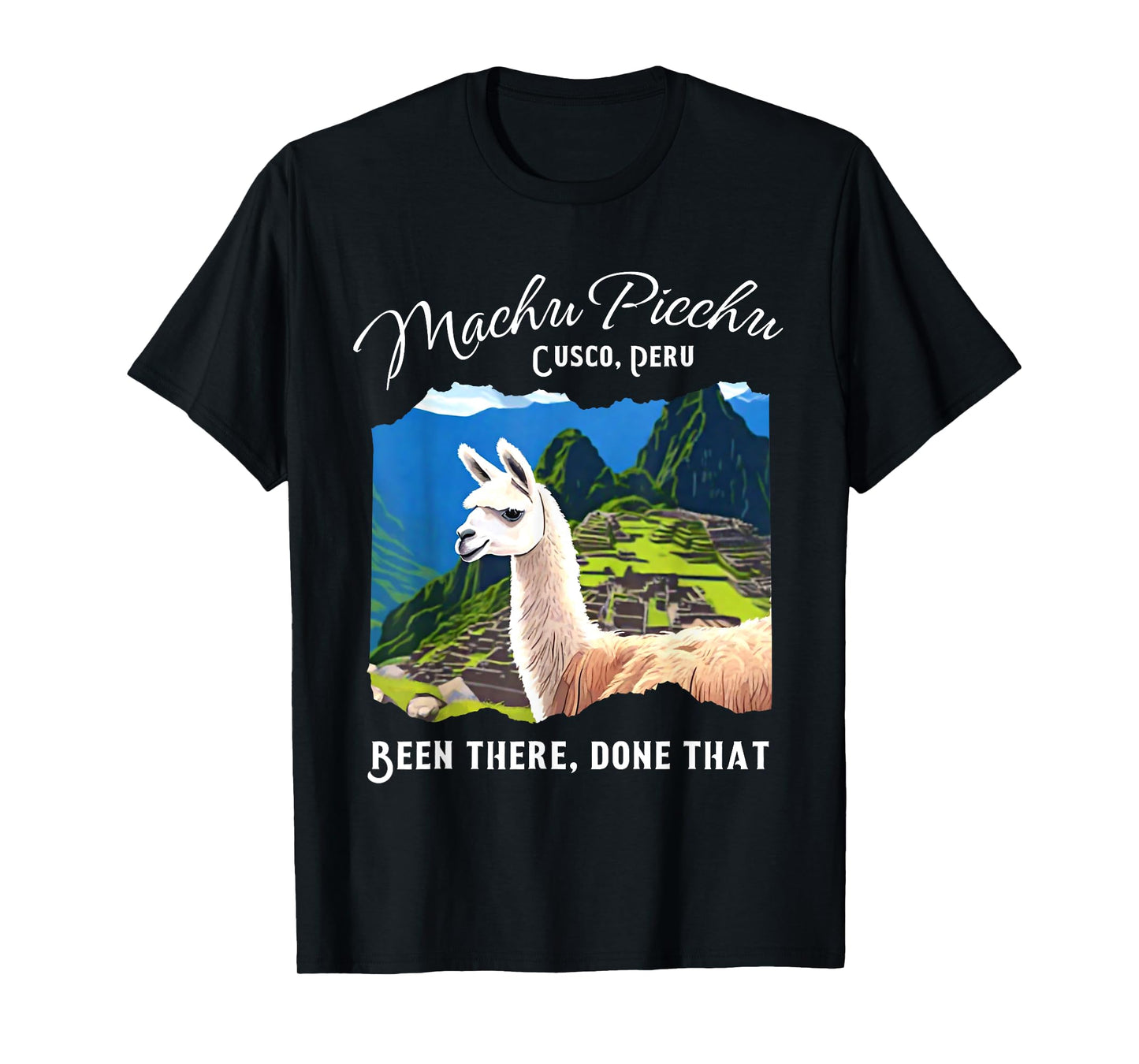 Peru Cusco Llama Souvenir Machu Picchu T-Shirt