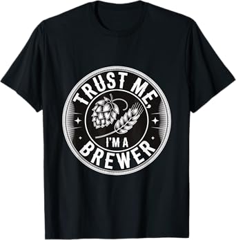 I’m a Brewer Design with Hop and Barley Graphic T-Shirt