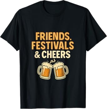 Festival Squad Friends Festivals & Cheers Beer Mugs T-Shirt