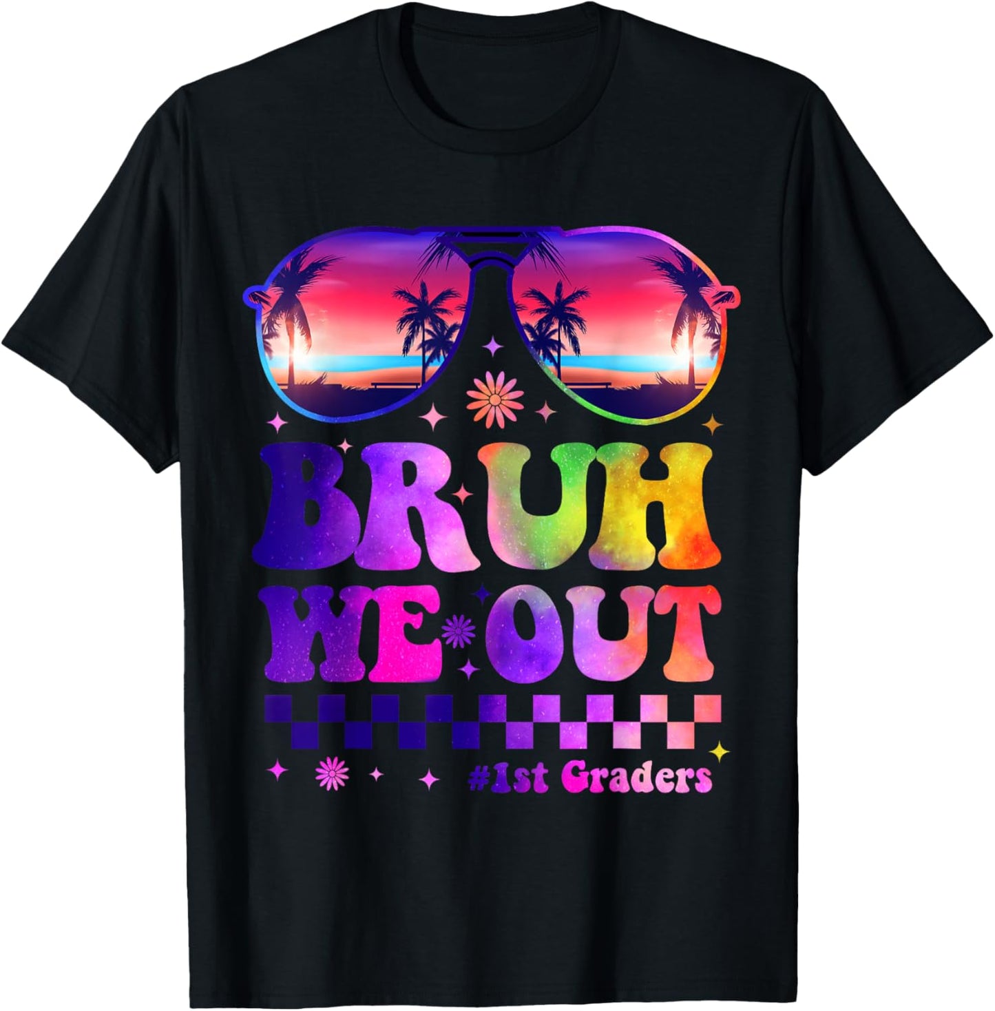 Bruh We Out 1st Graders First Grade Graduation Class 2025 T-Shirt