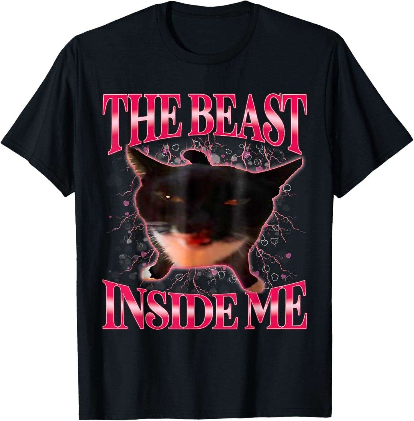 The Beast Inside Me Cat Meme T-Shirt