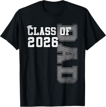 Proud Dad Of A 2026 Graduate Grad Senior Father Graduation T-Shirt
