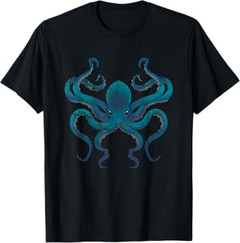 Sea Creature Octopus Aquarium Diving Gift Octopus T-Shirt