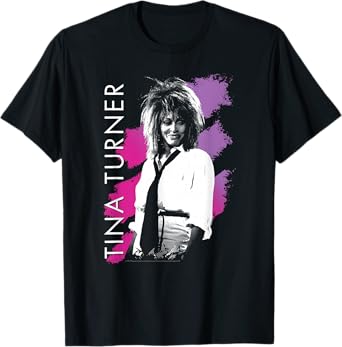Tina Turner Purple Stripes T-Shirt