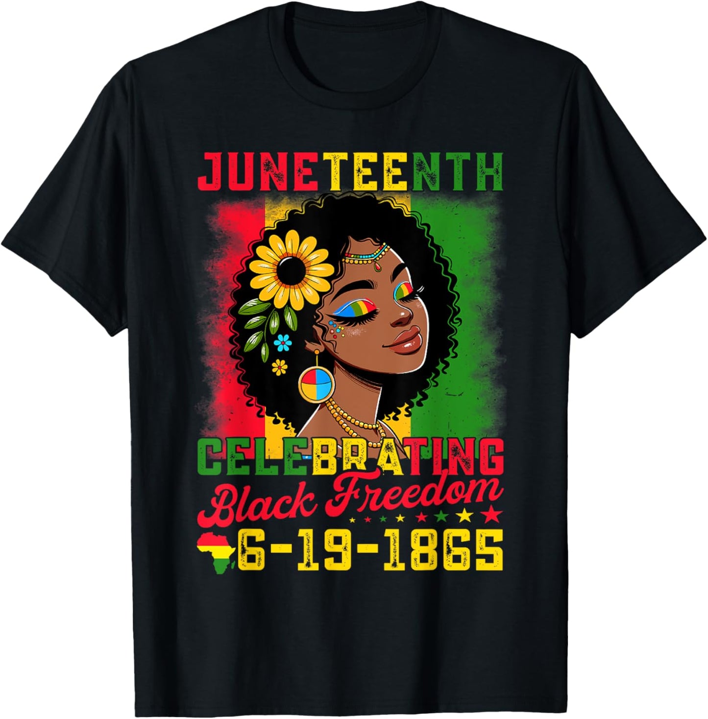 Juneteenth Shirts Women Celebrating Black Freedom Day 1865 T-Shirt