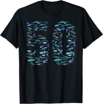 Kids 50 Year Old Ocean Life Fish Whale Shark 50th Birthday T-Shirt