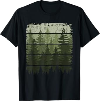 Trees Wildlife Nature Vintage Forest T-Shirt
