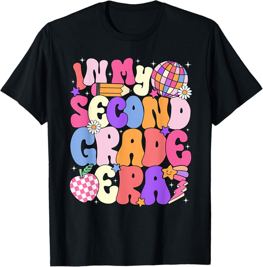 Back To School In My Second Grade Era 2nd Grade Teacher T-shirt by TeeBrew