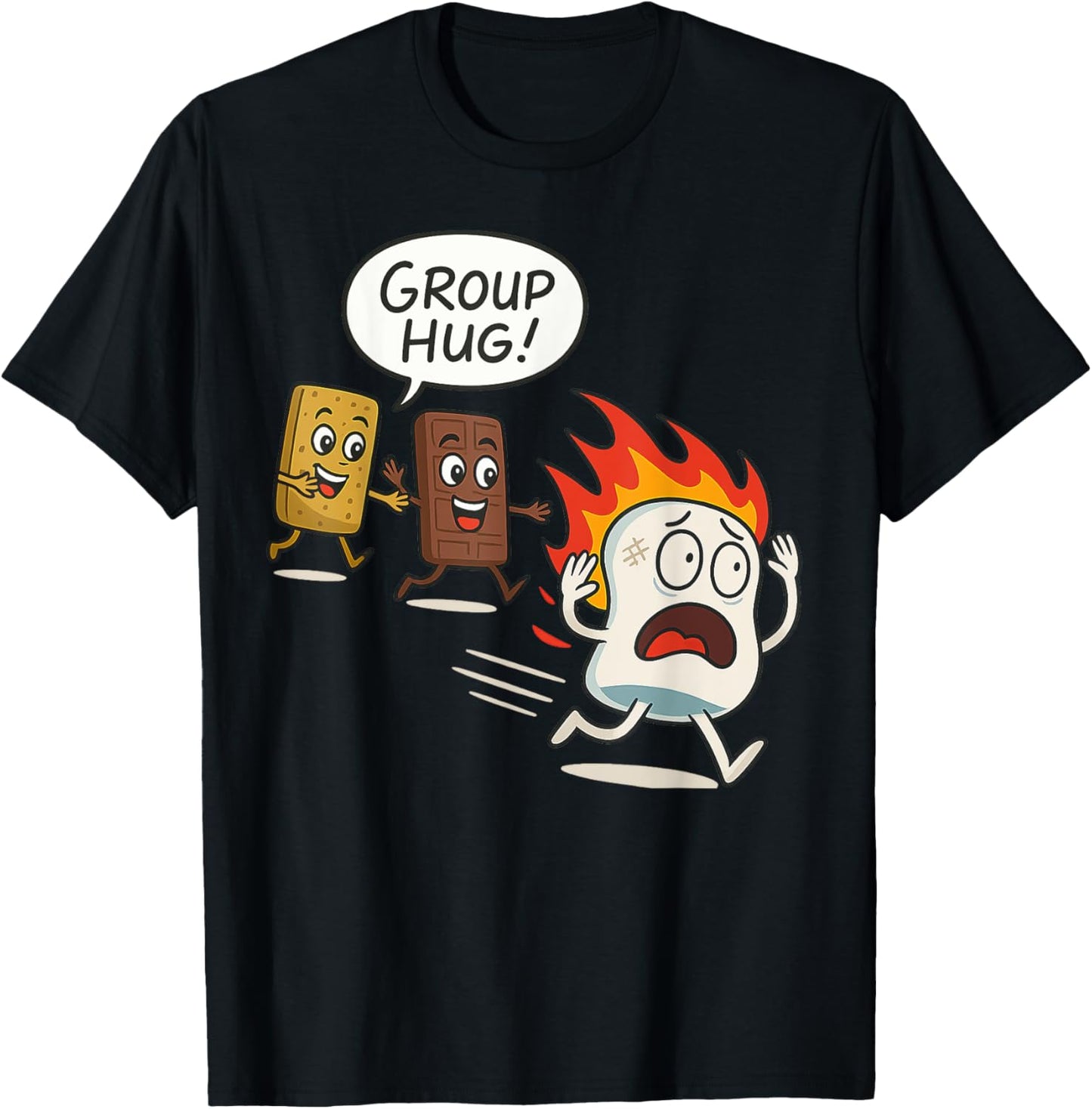 Funny Smores Camping Lovers Roasting Outdoor Men Women Kids T-Shirt