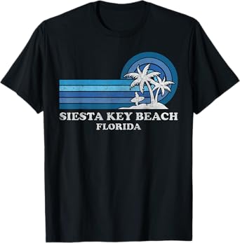 Siesta Key Beach Florida Family Summer Vacation Vintage T-Shirt