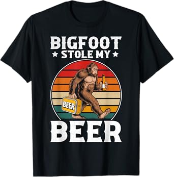 Funny Bigfoot Stole My Beer T-Shirt