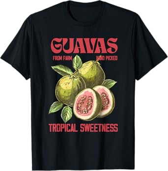 Guavas Retro Commercial Graphic Tee, Vintages Guavas Label T-Shirt