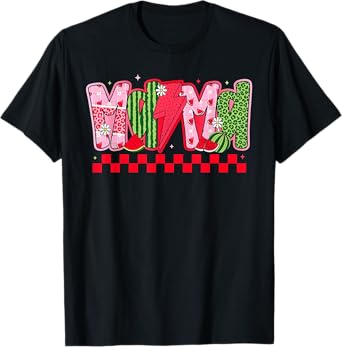 Mama Watermelon Lightning Mom Summer Vacation Hawaii Beach T-Shirt