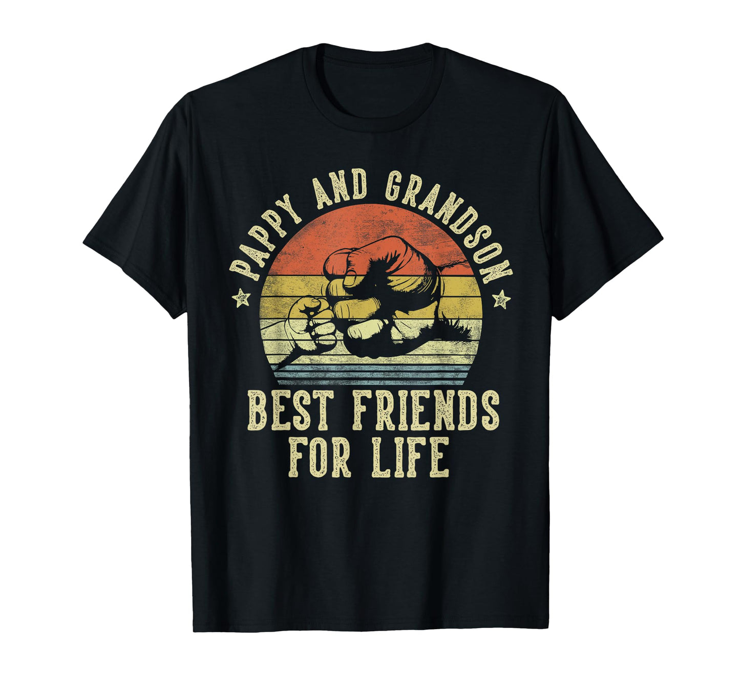 Pappy and Grandson Best Friends for Life Funny Pappy T-Shirt