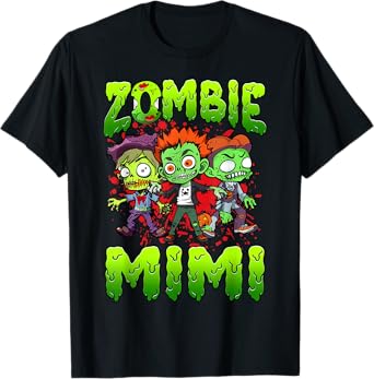 Zombie Mimi Halloween Costume Family Matching T-Shirt