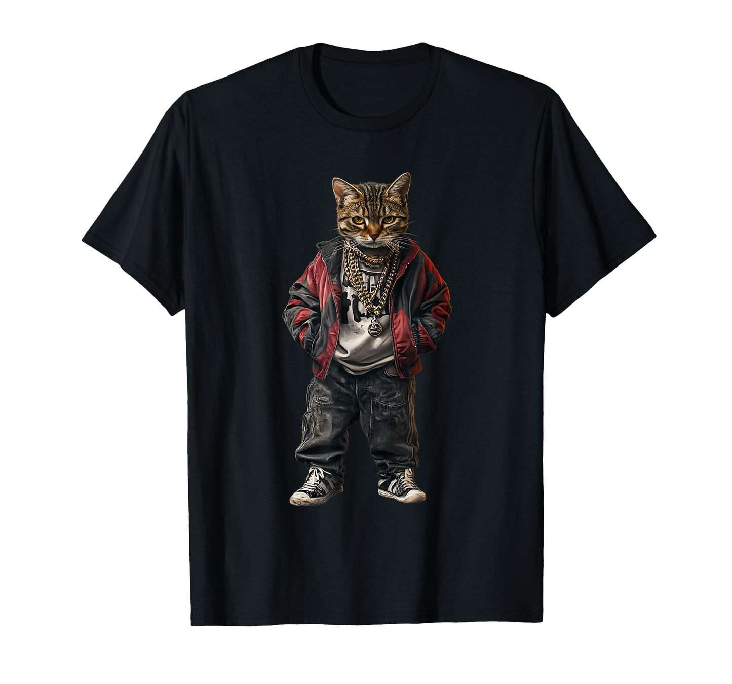 Thug Gangster Life Cat For Hip Hop Fans Meme and Cat lovers T-Shirt