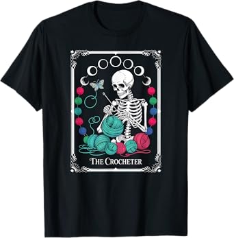 The Crocheter Tarot Card Funny Yarn Design T-Shirt