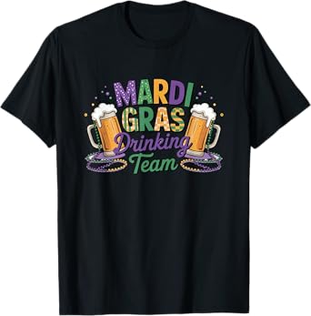 Mardi Gras Drinking Team Beer Carnival T-Shirt