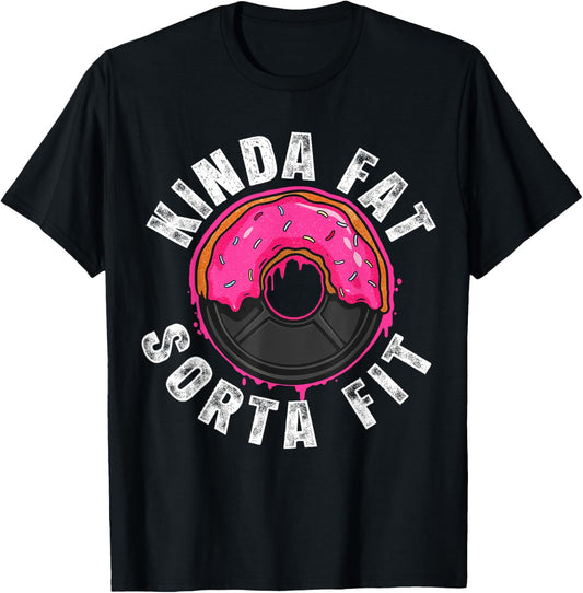 Kinda Fit Sorta Fat, Funny Gym Vintage T-Shirt