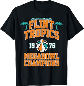 Vintage Sport Quote Flint Tropics Retro Megabowl Champions T-Shirt