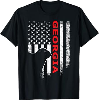 Georgia USA Flag Patriotic. GA Vintage Style T-Shirt