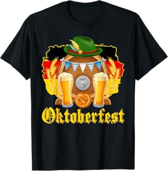 Oktoberfest Germany Flag German Beer Festival Men Women T-Shirt
